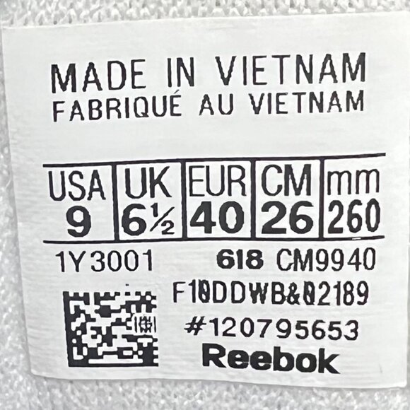 Reebok Classic Womens White Harman Run Low Gum CM9940 Size 9 - Picture 10 of 12